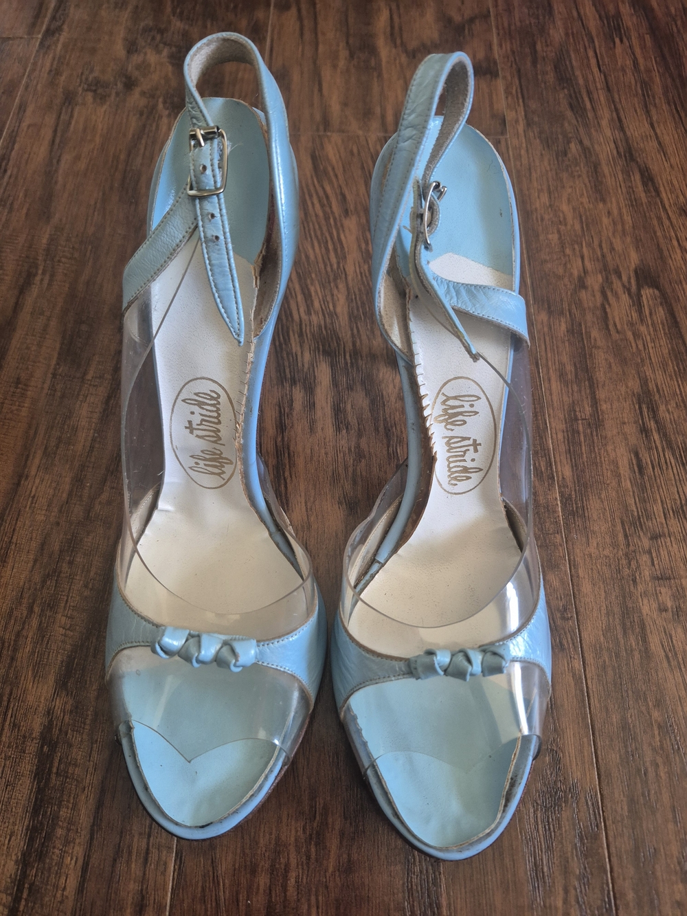 Vintage 1950's LIFE STRIDE Open-Toe Slingback Heels Women's Size 7